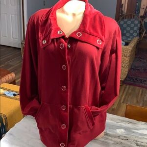 Great Jacket — Oversized Snap Buttons & Pockets